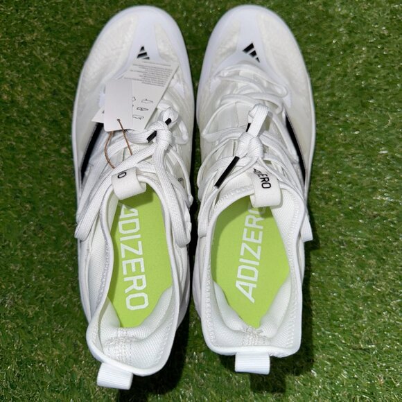 Adidas Adizero Afterburner 9 NWV TPU White Baseball Cleats ID1668 Men’s NEW